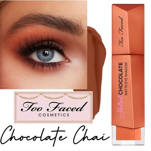 Too Faced Chocolate Matte Liquid Eyeshadow in Chocolate Chai (Matte Fudgey Brown - Picture 1 of 10